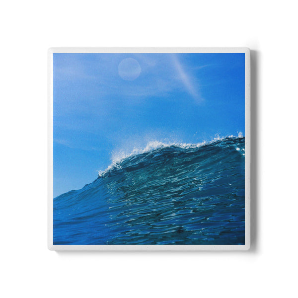 Falling lips Ceramic Coaster